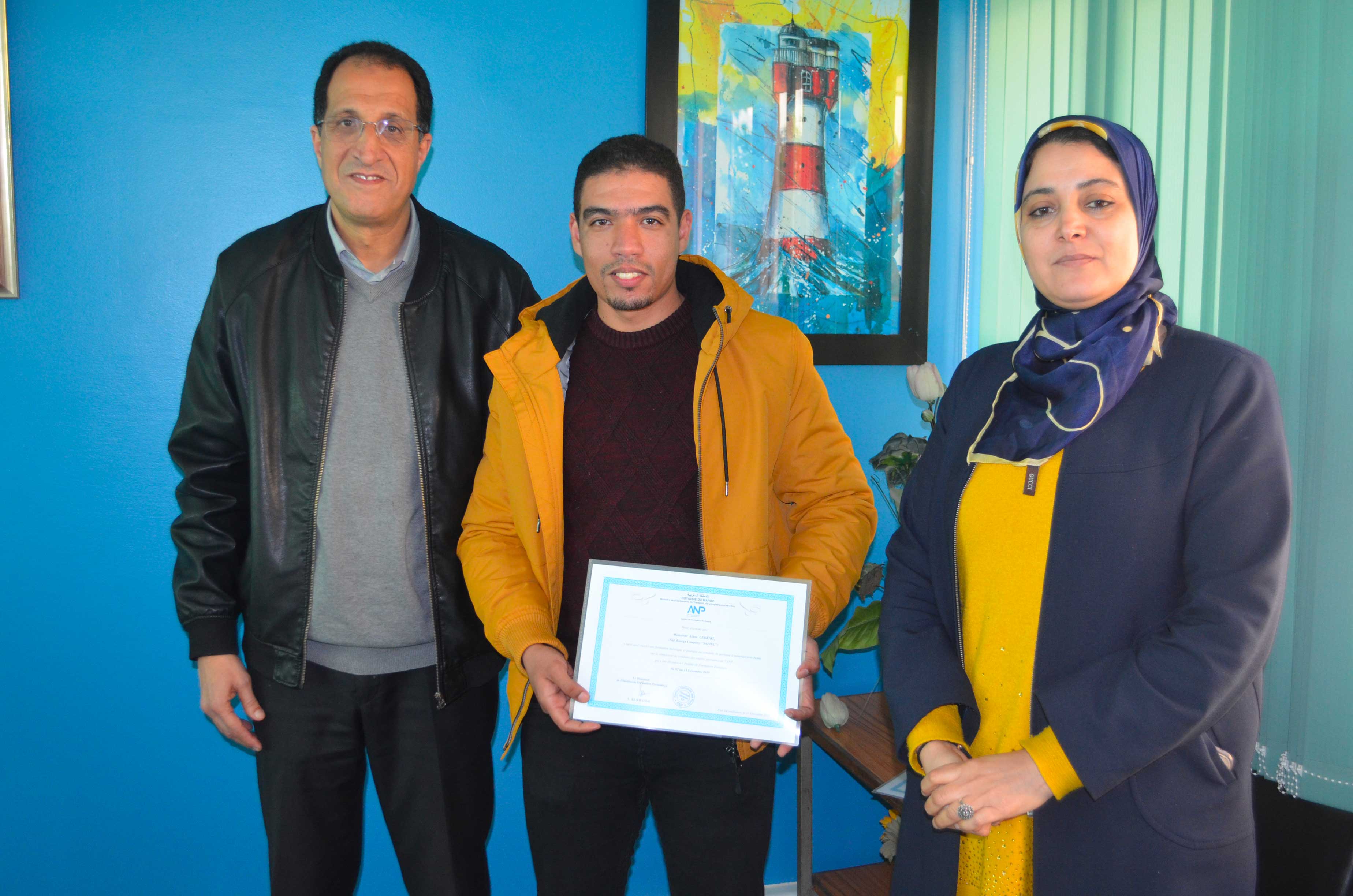 Formation des conducteurs du portique à minerais avec benne de la société SAFIEC au Centre de simulation de l’IFP-ANP